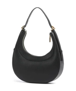 Whisper Schultertasche genarbtes Rindsleder schwarz