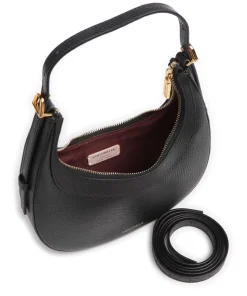 Whisper Schultertasche genarbtes Rindsleder schwarz