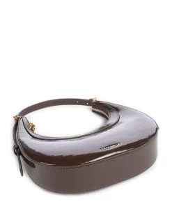 Whisper Schultertasche glattes Rindsleder dunkelbraun