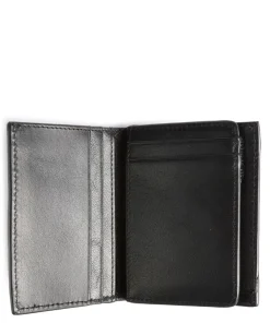 Whitan Geldbörse genarbtes Rindsleder schwarz