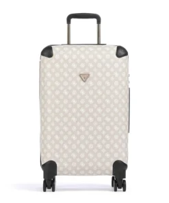 Wilder 4-Rollen Trolley beige/weiß 64 cm