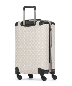 Wilder 4-Rollen Trolley beige/weiß 64 cm