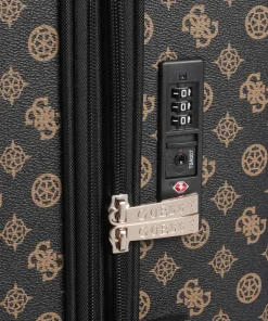 Wilder 4-Rollen Trolley dunkelbraun 77 cm