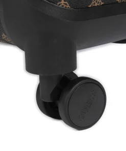 Wilder 4-Rollen Trolley dunkelbraun 77 cm