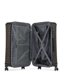 Wilder 4-Rollen Trolley dunkelbraun 77 cm