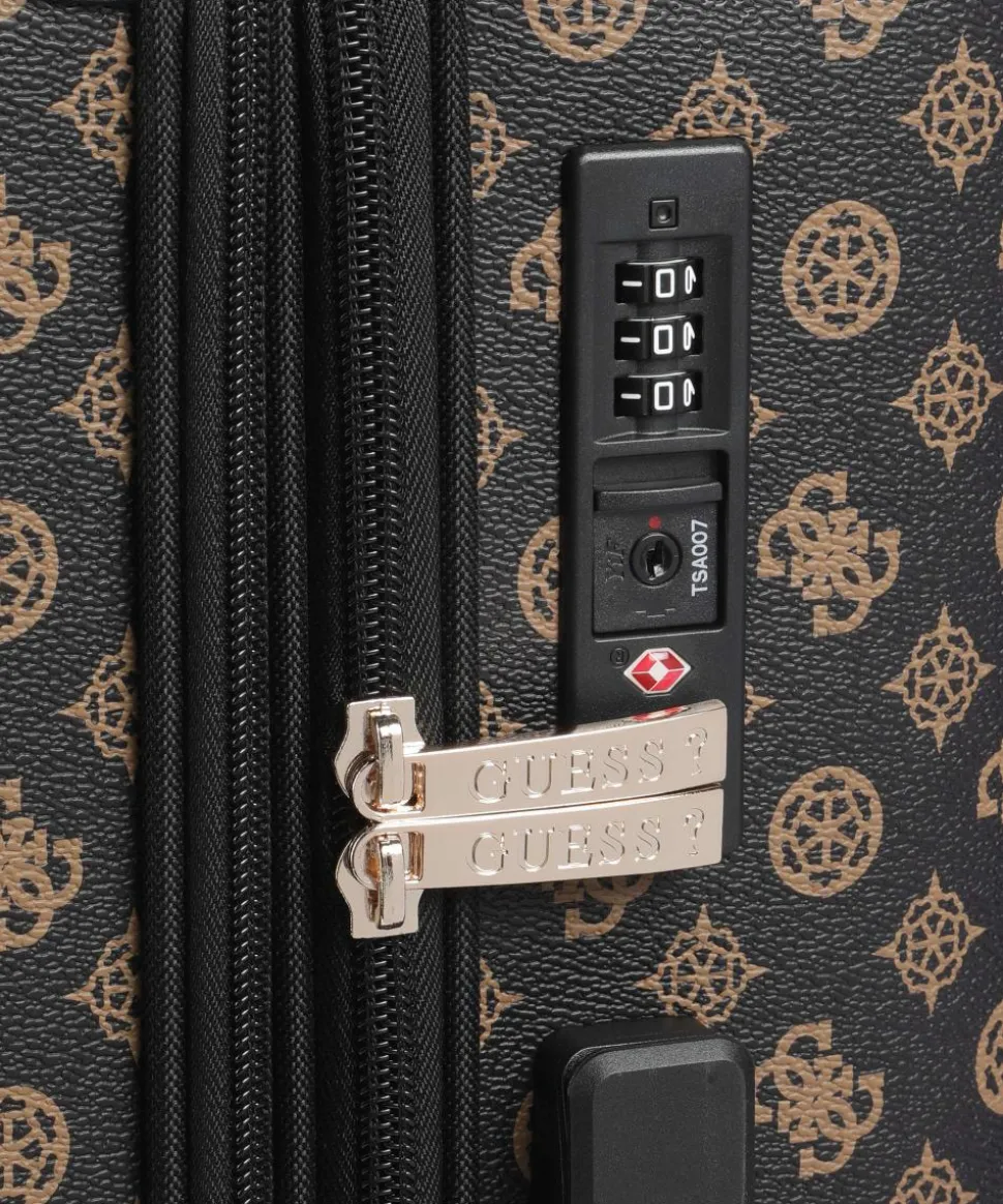 Wilder 4-Rollen Trolley dunkelbraun 64 cm