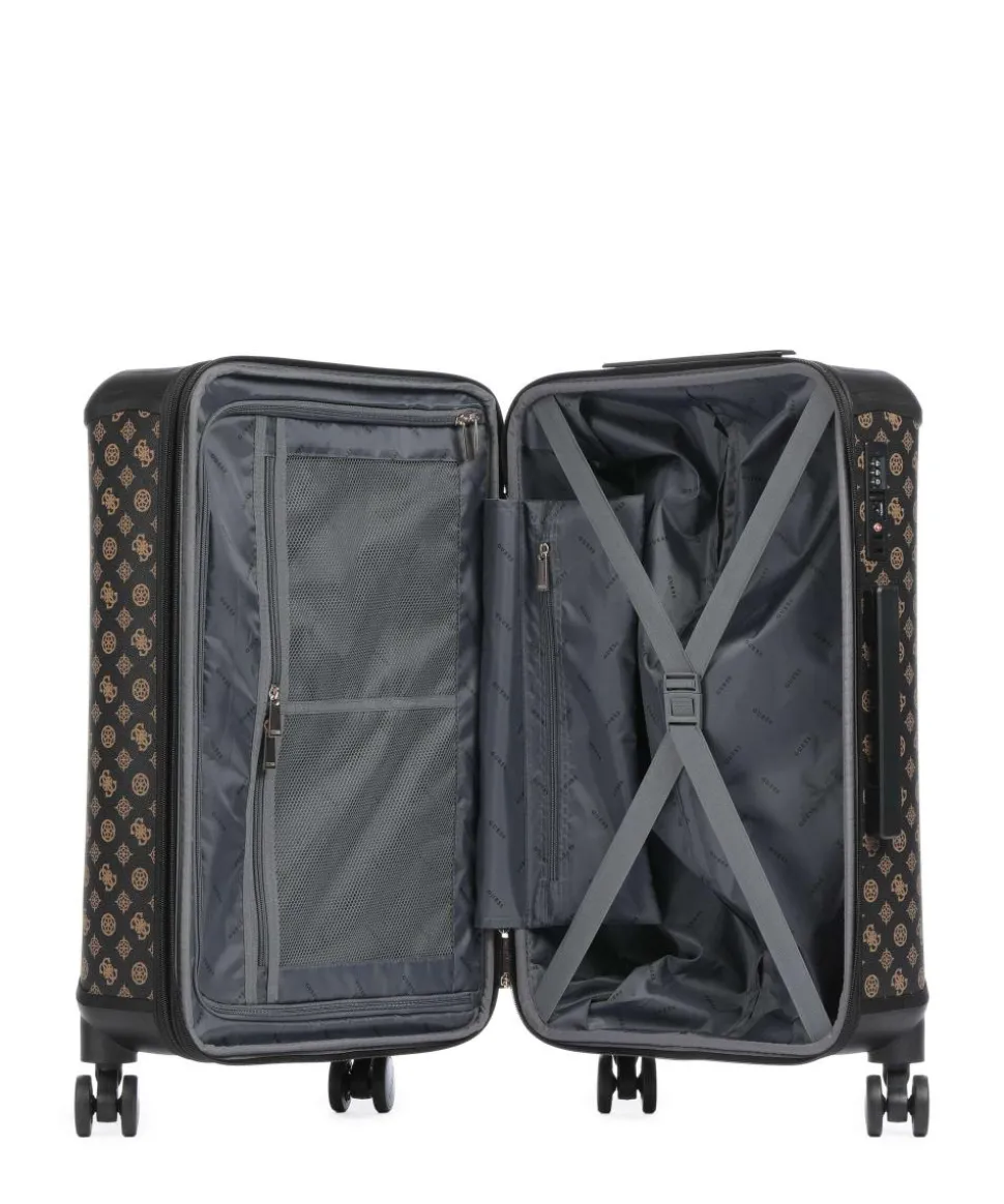 Wilder 4-Rollen Trolley dunkelbraun 64 cm