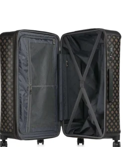 Wilder 4-Rollen Trolley dunkelbraun 77 cm