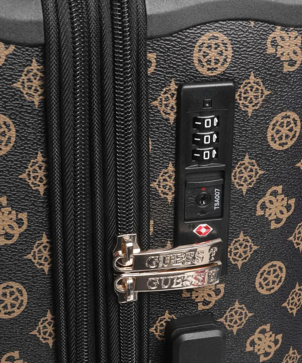 Wilder 4-Rollen Trolley dunkelbraun 64 cm