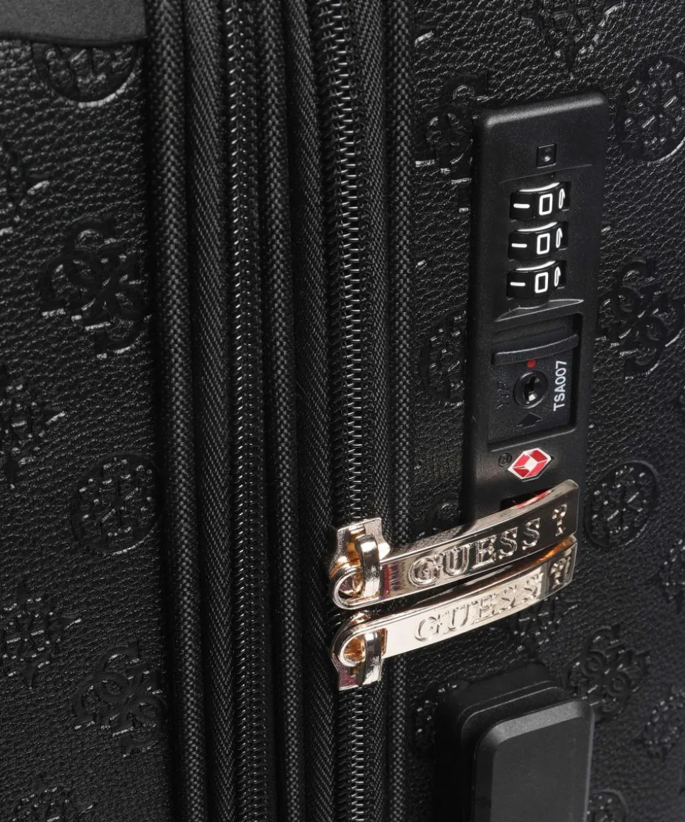 Wilder 4-Rollen Trolley schwarz 64 cm