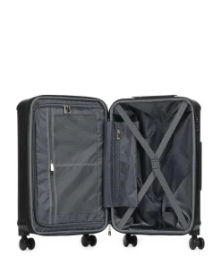 Wilder 4-Rollen Trolley schwarz 64 cm