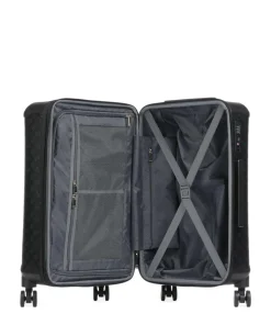Wilder 4-Rollen Trolley schwarz 64 cm