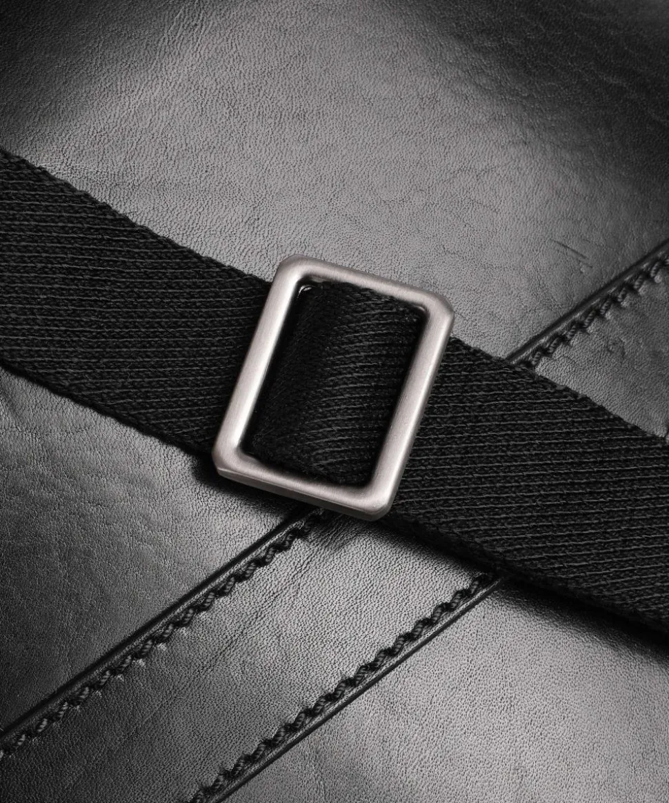 Williamsburg Rucksack 14″ Pull-Up Rindsleder schwarz