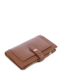 Willis Street Geldbörse genarbtes Rindsleder braun