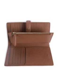 Willis Street Geldbörse genarbtes Rindsleder braun