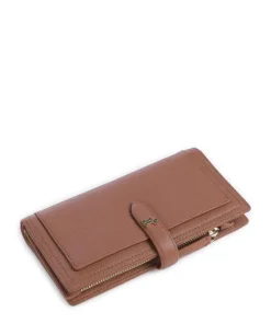 Willis Street Geldbörse genarbtes Rindsleder braun