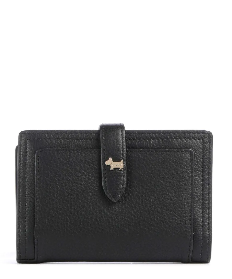 Willis Street Geldbörse genarbtes Rindsleder schwarz