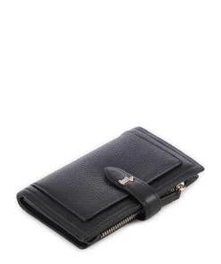 Willis Street Geldbörse genarbtes Rindsleder schwarz