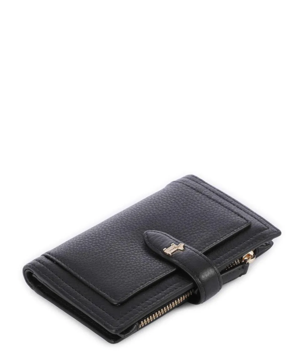 Willis Street Geldbörse genarbtes Rindsleder schwarz