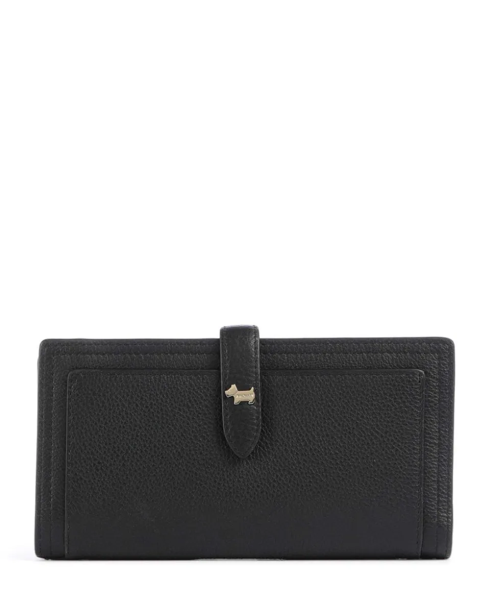 Willis Street Geldbörse genarbtes Rindsleder schwarz