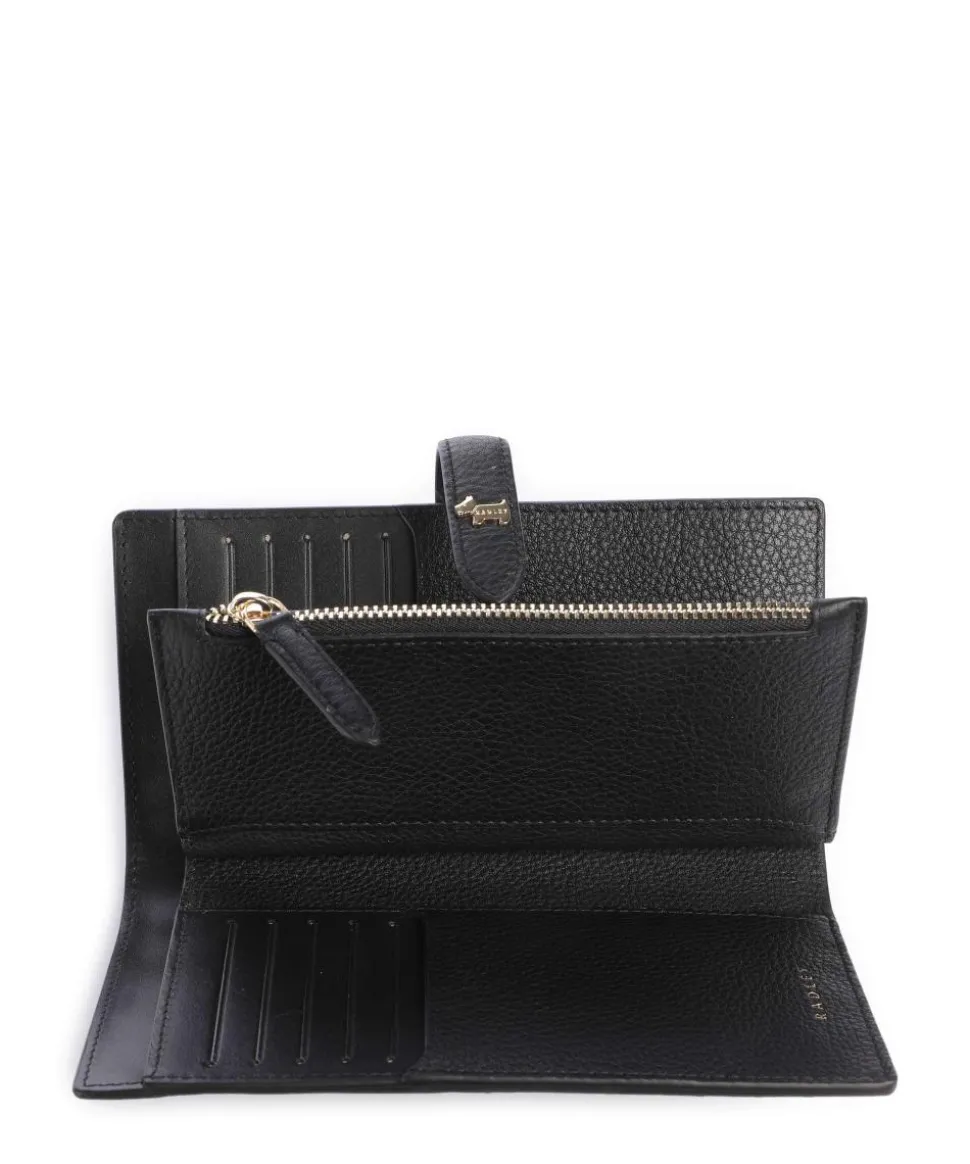 Willis Street Geldbörse genarbtes Rindsleder schwarz