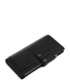 Willis Street Geldbörse genarbtes Rindsleder schwarz