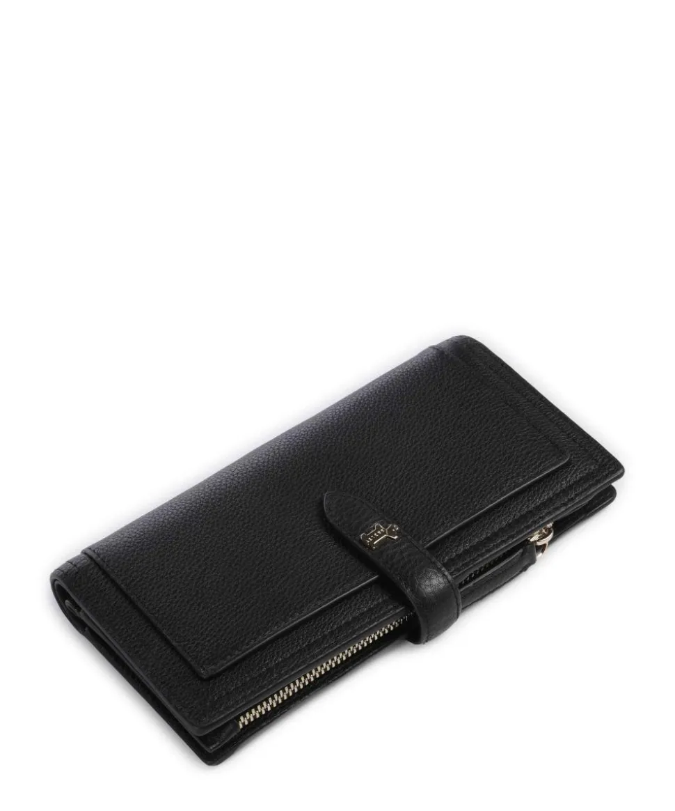 Willis Street Geldbörse genarbtes Rindsleder schwarz