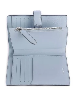 Willis Street Geldbörse genarbtes Rindsleder hellblau