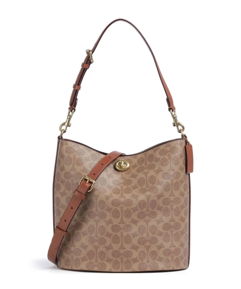 Willow Signature Beuteltasche Canvas braun