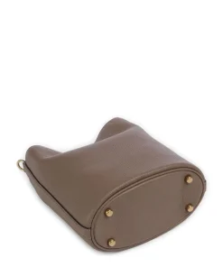 Willow Soft 19 Beuteltasche genarbtes Leder taupe