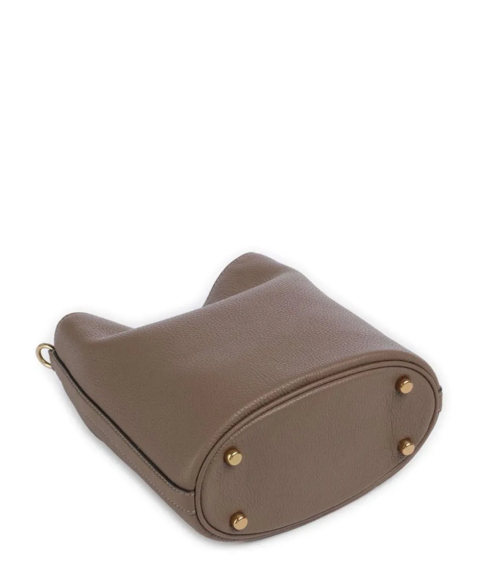 Willow Soft 19 Beuteltasche genarbtes Leder taupe