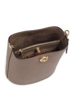 Willow Soft 19 Beuteltasche genarbtes Leder taupe