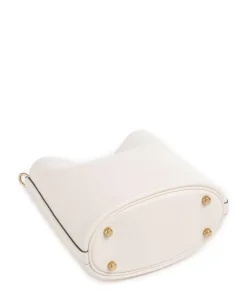 Willow Soft 19 Beuteltasche genarbtes Leder elfenbein