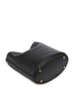 Willow Soft 19 Beuteltasche genarbtes Leder schwarz