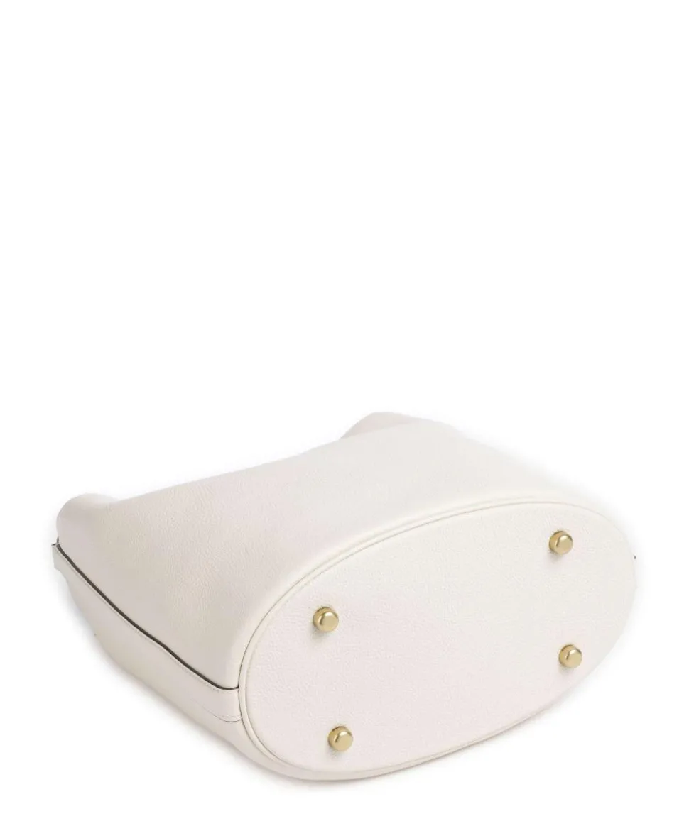 Willow Soft Beuteltasche genarbtes Leder elfenbein