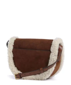 Witley Medium Umhängetasche aufgerautes Rindsleder, Fell braun