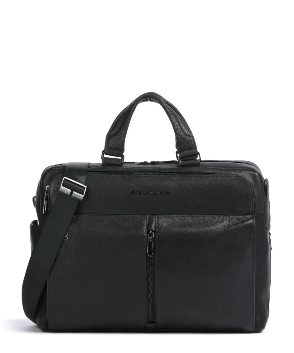 Wollem Aktentasche 15″ genarbtes Rindsleder schwarz