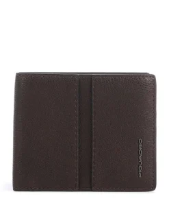 Wollem RFID Geldbörse genarbtes Rindsleder dunkelbraun