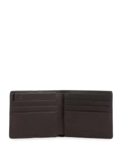 Wollem RFID Geldbörse genarbtes Rindsleder dunkelbraun