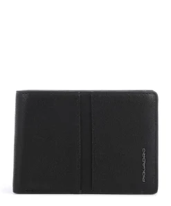 Wollem RFID Geldbörse genarbtes Rindsleder schwarz