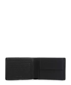 Wollem RFID Geldbörse genarbtes Rindsleder schwarz