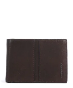 Wollem RFID Geldbörse genarbtes Rindsleder dunkelbraun