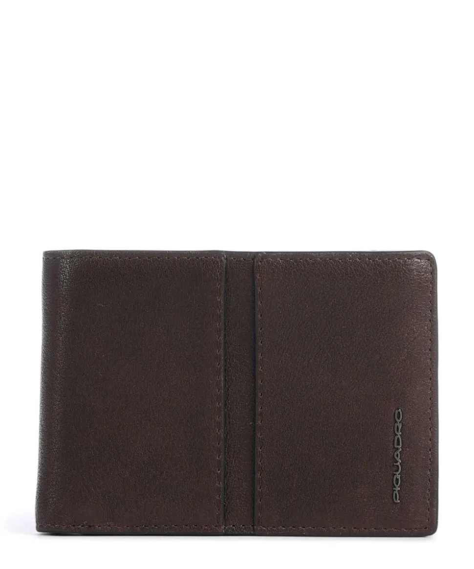 Wollem RFID Geldbörse genarbtes Rindsleder dunkelbraun