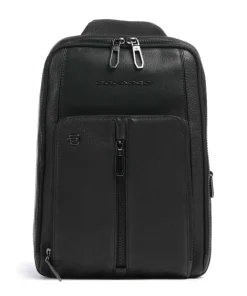 Wollem Slingbag 10″ genarbtes Rindsleder schwarz