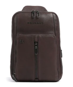 Wollem Slingbag 10″ genarbtes Rindsleder dunkelbraun