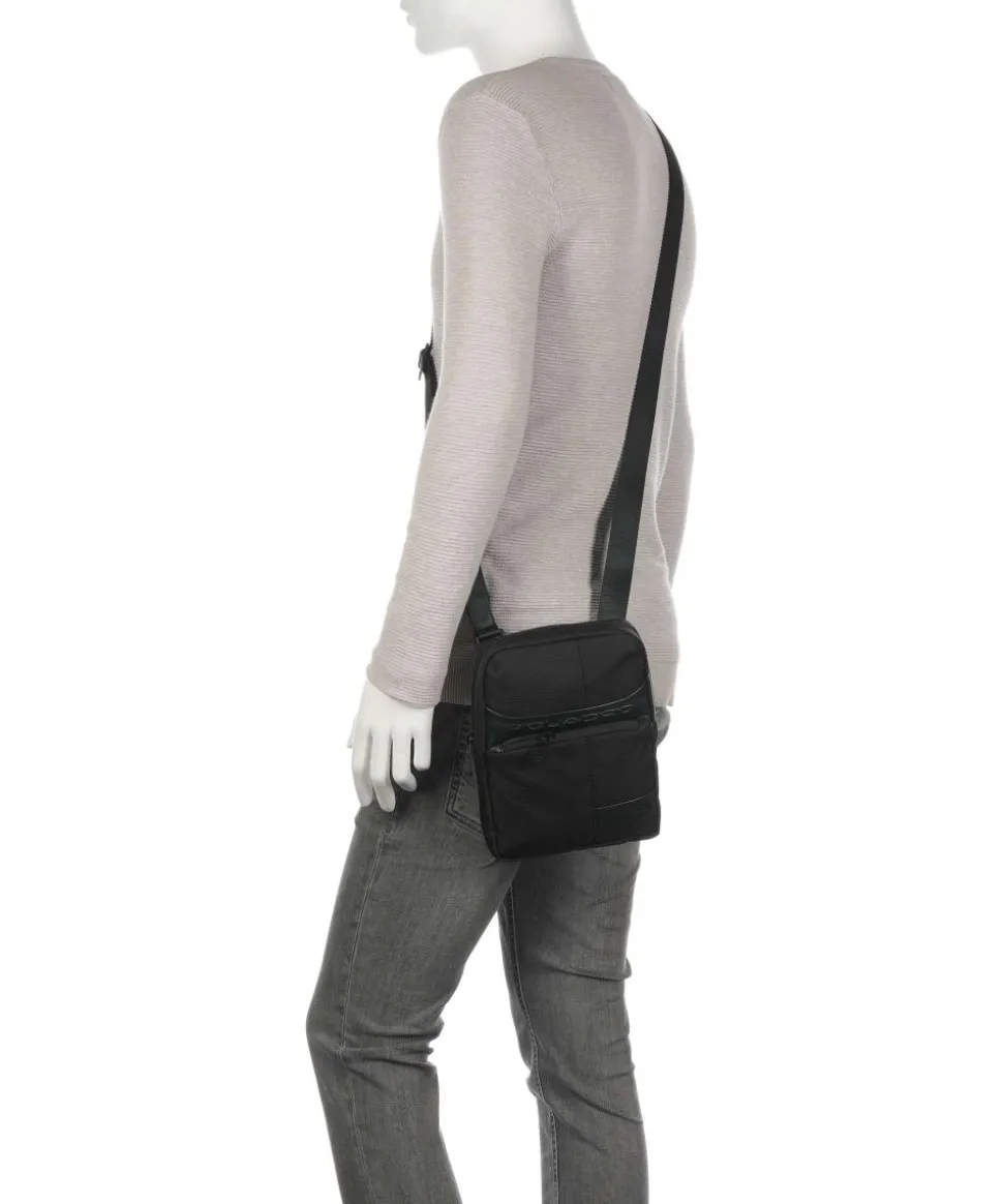 Wollem Umhängetasche recyceltes Polyester schwarz