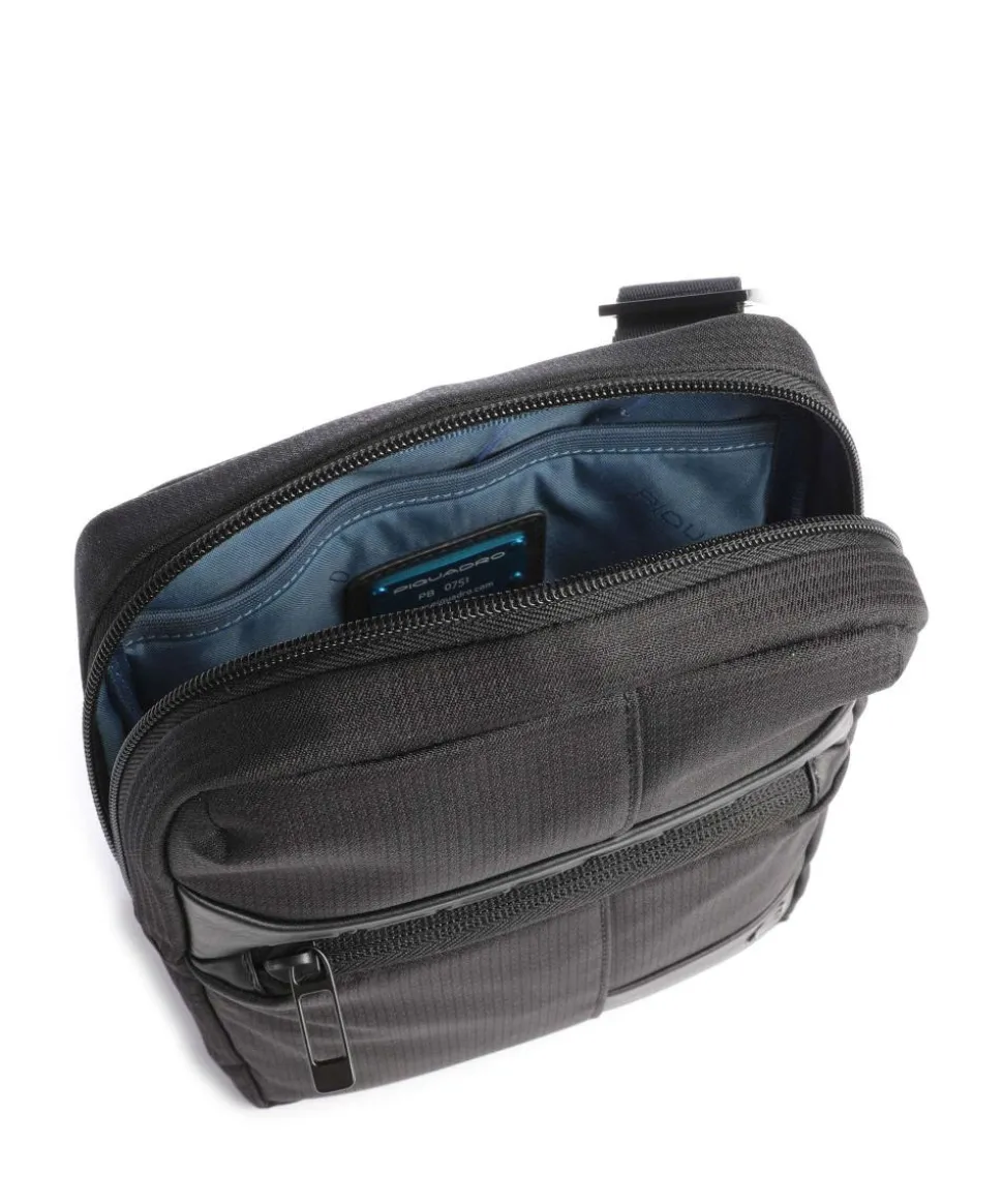 Wollem Umhängetasche recyceltes Polyester schwarz