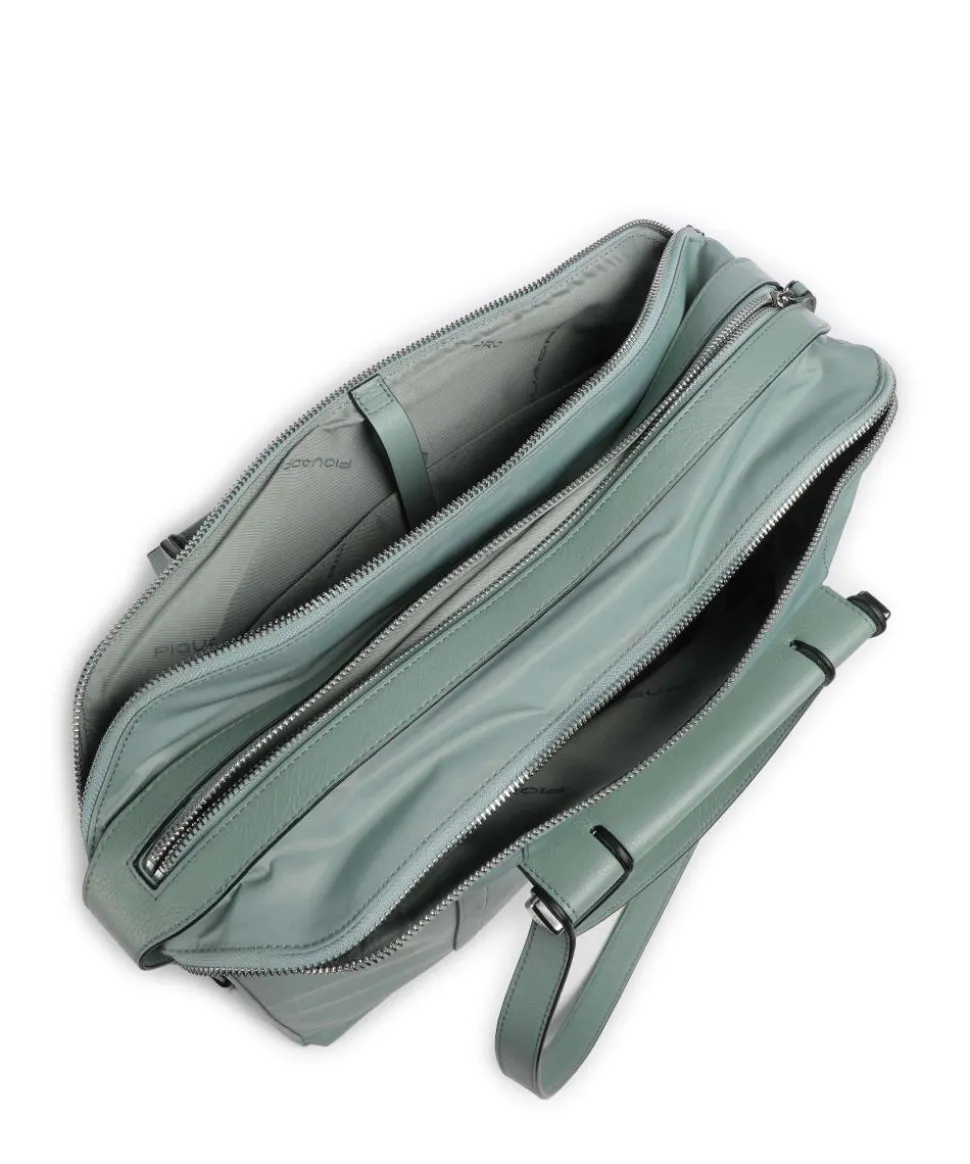 W92T Aktentasche 14″ recyceltes Nylon grünblau