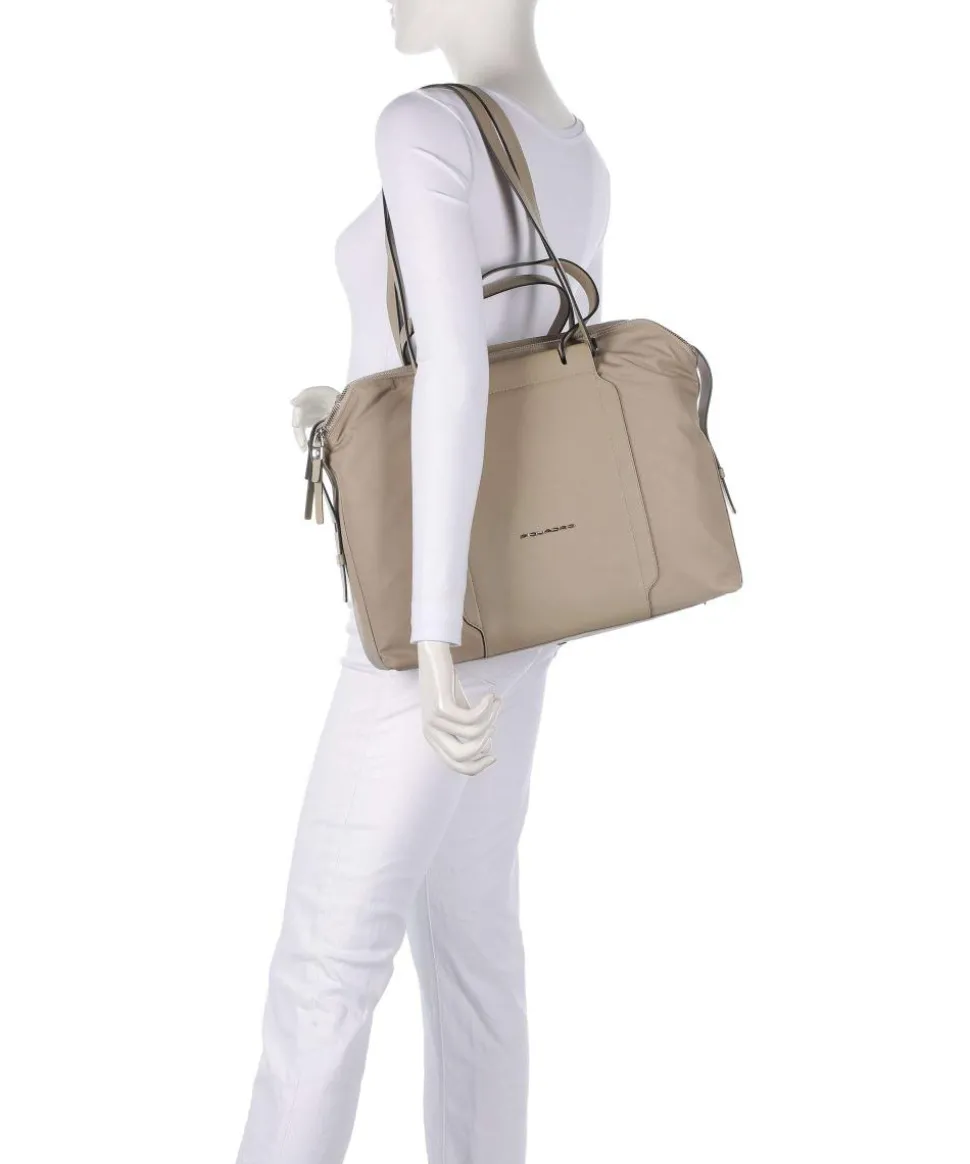 W92T Aktentasche 14″ recyceltes Nylon beige