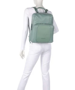 W92T Rucksack 14″ recyceltes Nylon grünblau